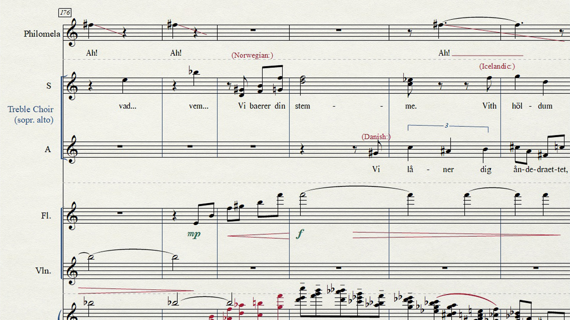 Philomela score